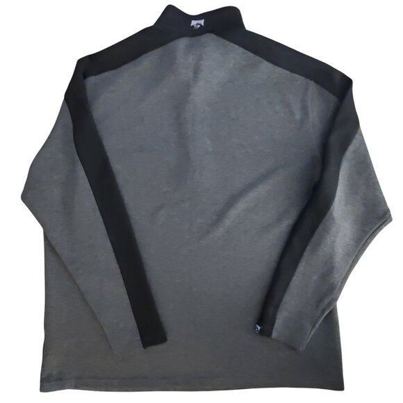 Storm Creek Collaborator Quarter Zip Pullover Sweater Men's 2XL Gray/Black - Picture 2 of 10